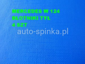 Mercedes W124 zestaw spinek mocujących listwę szeroką błotnika tylnego
