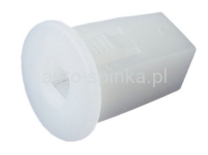 C70334 Kostka 6,8x7x14 osłon nadkola tapicerki BMW biała 07146976114