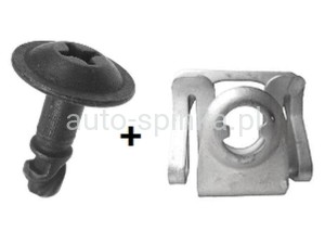 C10124+C10125 ŚRUBA + BLASZKA OSŁON SILNIKA BMW 5 7 51718218852 51718216143 51718176503