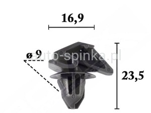 C70616 Spinka 9 listwy progu zewn Ford Focus 1692599 W790225S900 W790225-S900