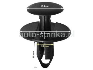 C70647 Kołek 8 x 19 foteli listwy progu zewn BMW 07147281961 07 14 7 281 961