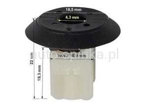 C70657 Kostka 11x11x19 drzwi BMW MINI 07147265039