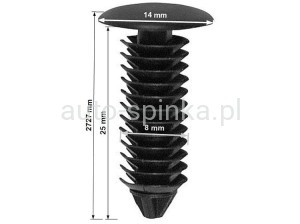 C70645 Spinka 7 x 25 tapicerki foteli BMW 52201964201