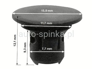 C70660 Spinka 8 klapy bagażnika BMW 07147236400