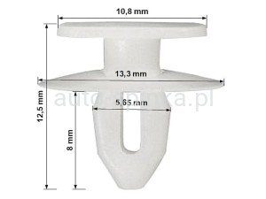 C70635 Spinka 5 osłony wew lusterka Seat Skoda VW 6E0837732