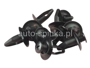 ASC0109 Kołek 8 x 19 Ford Kia Nissan Mazda Mitsubishi nadkola zderzaka osłony silnika 3406480 W706713S300 W706713-S300 MNA01-56145 MNA0156145 NA01-56-145 NA0156145 MB547806 63854-01A00 6385401A00 6384401A00 (1)