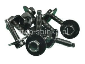 ASH2103 Śruba M6 x 23 z podkładką na klucz 10 osprzętu CHRYSLER DODGE JEEP PLYMOUTH RAM 06102396AA 6102396AA 06101718 6101718 6100567 06100567