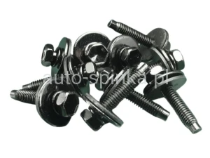 ASH2086 Śruba M6 x 25 z podkładkami na klucz 10 osłon pod silnikiem zderzak nadkola Toyota Kia Hyundai 90119-06767 9011906767 11254-06256K 1125406256K (1)