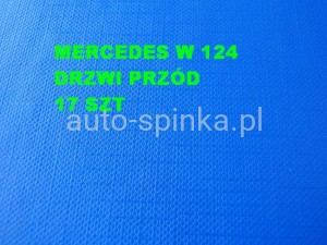 Mercedes W124 zestaw spinek mocujących listwę szeroką drzwi przednich