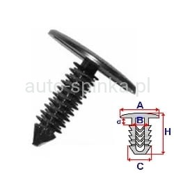 B22003 Spinka 5 x 17,5 tapicerki Chrysler AMC 4006529 05208743 5208743