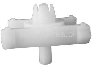 12222 Spinka listwy bocznej BMW 5'E12 3'E21 E30 biały 51131829904