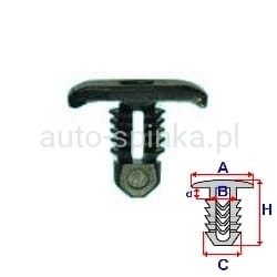 10460 Spinka uszczelki maski pokrywy silnika Ford różne modele