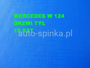 Mercedes W124 zestaw spinek mocujący listwę szeroką drzwi tylnych
