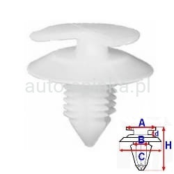 11007 Spinka tapicerki Lancia Thema 14187980